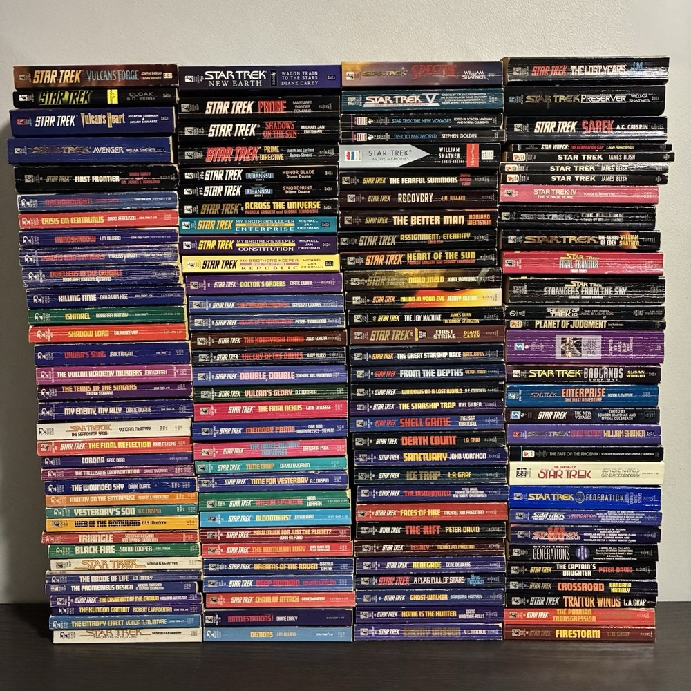 Star Trek TOS Pocket Books Lot 126 Books 88/97 Numbered + 38 Extra Novels